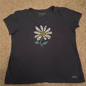 Life Is Good Women's Navy Graphic Tee